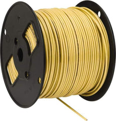 Southwire - THHN/THWN, 12 AWG, 20 Amp, 500' Long, Solid Core, 1 Strand Building Wire - Yellow, Thermoplastic Insulation - USA Tool & Supply