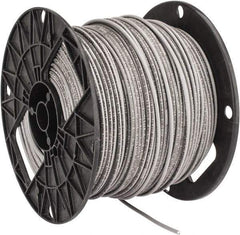 Southwire - THHN/THWN, 12 AWG, 20 Amp, 500' Long, Solid Core, 1 Strand Building Wire - Gray, Thermoplastic Insulation - USA Tool & Supply