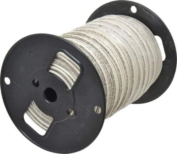 Southwire - THHN/THWN, 10 AWG, 30 Amp, 500' Long, Solid Core, 1 Strand Building Wire - White, Thermoplastic Insulation - USA Tool & Supply