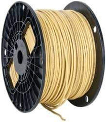 Southwire - THHN/THWN, 14 AWG, 15 Amp, 500' Long, Stranded Core, 19 Strand Building Wire - Yellow, Thermoplastic Insulation - USA Tool & Supply