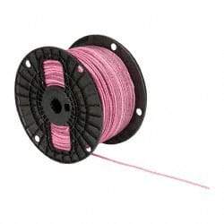 Southwire - THHN/THWN, 14 AWG, 15 Amp, 500' Long, Stranded Core, 19 Strand Building Wire - Pink, Thermoplastic Insulation - USA Tool & Supply