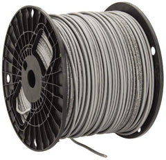 Southwire - THHN/THWN, 12 AWG, 20 Amp, 500' Long, Stranded Core, 19 Strand Building Wire - Gray, Thermoplastic Insulation - USA Tool & Supply