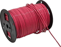 Southwire - THHN/THWN, 10 AWG, 30 Amp, 500' Long, Stranded Core, 19 Strand Building Wire - Red, Thermoplastic Insulation - USA Tool & Supply