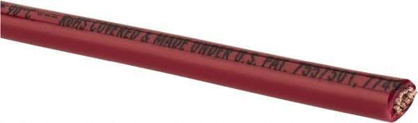 Southwire - THHN/THWN, 8 AWG, 40 Amp, 500' Long, Stranded Core, 19 Strand Building Wire - Red, Thermoplastic Insulation - USA Tool & Supply