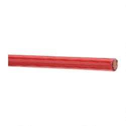 Southwire - THHN/THWN, 6 AWG, 55 Amp, 500' Long, Stranded Core, 19 Strand Building Wire - Red, Thermoplastic Insulation - USA Tool & Supply