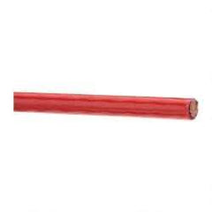 Southwire - THHN/THWN, 6 AWG, 55 Amp, 500' Long, Stranded Core, 19 Strand Building Wire - Red, Thermoplastic Insulation - USA Tool & Supply