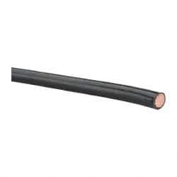 Southwire - THHN/THWN, 4 AWG, 70 Amp, 500' Long, Stranded Core, 19 Strand Building Wire - Black, Thermoplastic Insulation - USA Tool & Supply