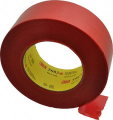 3M - 2" Wide x 60 Yd Long Red Polyethylene Film Masking Tape - Series 5903, 7.5 mil Thick, 21 In/Lb Tensile Strength - USA Tool & Supply