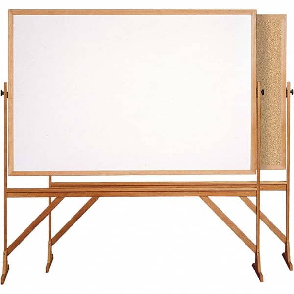 Ghent - Whiteboards & Magnetic Dry Erase Boards Type: Reversible Dry Erase/Corkboard Height (Inch): 71-3/4 - USA Tool & Supply