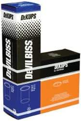 DeVilbiss - Paint Sprayer Cup - Disposable Cups and Lids, 32 Pack, Compatible with Siphon and Gravity Spray Guns - USA Tool & Supply