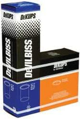 DeVilbiss - Paint Sprayer Cup - Disposable Cups and Lids, 32 Pack, Compatible with Siphon and Gravity Spray Guns - USA Tool & Supply