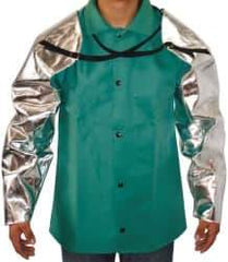 PRO-SAFE - Size Universal, Silver/Yellow Aluminzed Kevlar Aluminized Sleeve - 18" Long Sleeve - USA Tool & Supply