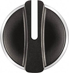Square D - 22mm Mount Hole, 2 Position, Knob Operated, Selector Switch Only - Black, Maintained (MA), Nonilluminated, Shock and Vibration Resistant - USA Tool & Supply