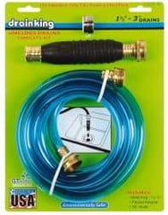 Made in USA - For 1-1/2 to 3 Inch Pipe, 6-3/8 Inch Cable Length, Handheld, Manual and Hand Drain Cleaner - Rubber Drum - USA Tool & Supply