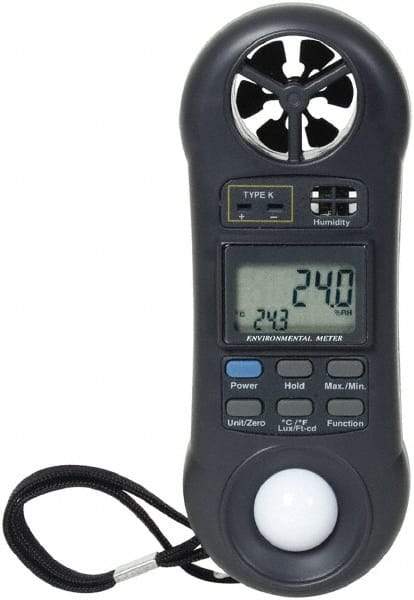 General - 0 to 3,000 Ft./Min Air Airflow Meter - 94°F Max - USA Tool & Supply
