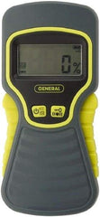 General - Pinless Moisture Meter - Digital LCD Display, Accurate to ±2.5% - USA Tool & Supply