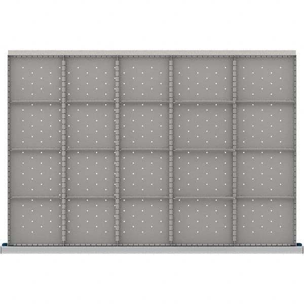 LISTA - 20-Compartment Drawer Divider Layout for 3.15" High Drawers - USA Tool & Supply