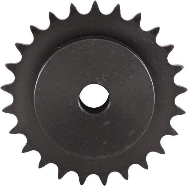 U.S. Tsubaki - 32 Teeth, 3/4" Chain Pitch, Chain Size 60, Plain Bore Sprocket - 3/4" Bore Diam, 7.652" Pitch Diam, 8.07" Outside Diam - USA Tool & Supply