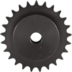 U.S. Tsubaki - 32 Teeth, 3/4" Chain Pitch, Chain Size 60, Plain Bore Sprocket - 3/4" Bore Diam, 7.652" Pitch Diam, 8.07" Outside Diam - USA Tool & Supply