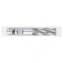 1 Dia. x 4-1/2 Overall Length 4-Flute Square End HSS-CO SE End Mill-Round Shank-Center Cutting-TiCN - USA Tool & Supply