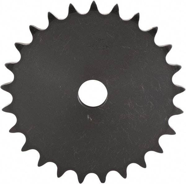 U.S. Tsubaki - 27 Teeth, 1/2" Chain Pitch, Chain Size 40, "A" Plate Roller Chain Sprocket - 5/8" Bore Diam, 4.307" Pitch Diam, 4.58" Outside Diam - USA Tool & Supply