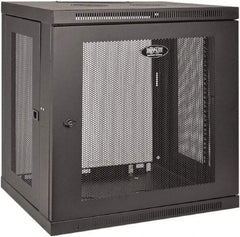 Tripp-Lite - 23-1/2" Overall Width x 12" Rack Height x 17-1/2" Overall Depth Data Cable Enclosure - 200 Lb Capacity, Black - USA Tool & Supply