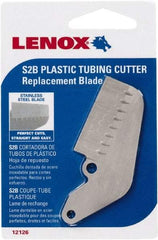 Lenox - Cutter Replacement Blade - Use with Lenox: 12122S2, Cuts PVC, CPVC, Pex, Polyethylene and Rubber Hose - USA Tool & Supply