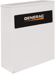 Generac Power - 3 Phase, 120/240 Input Volt, 100 Amp, Automatic Transfer Switch - 3R NEMA Rated, Aluminum, 20.2 Inch Wide x 7.1 Inch Deep x 24.1 Inch High, Automatic Exerciser, Electrically Operated - USA Tool & Supply