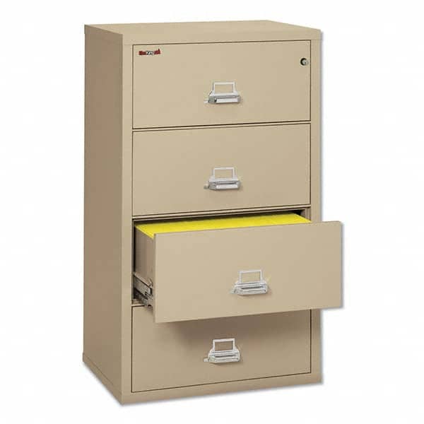 FireKing - File Cabinets & Accessories Type: Lateral Files Number of Drawers: 4 - USA Tool & Supply