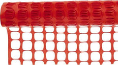 Tenax - 50' Long x 4' High, Orange Snow Guard & Sand Barrier Fence - 1-3/4" x 1-3/4" Mesh - USA Tool & Supply