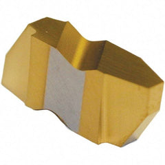 Tool-Flo - FLA3 Grade AC3R, Internal/External Acme Threading Insert - 6 TPI Ext Pitch, Left Hand Insert, AlTiN Finish, Carbide - USA Tool & Supply