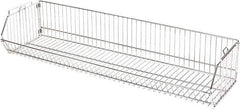 Quantum Storage - 14" Wide, Open Shelving Accessory/Component - Chrome, Chrome Finish, 36" Long, Use with Wire Shelving Units - USA Tool & Supply