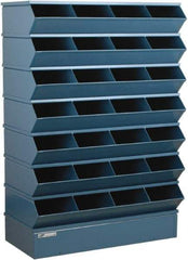 Stackbin - 7 Bin, Shelving Unit with Openings & Base - 37" Wide x 58-1/2" High - USA Tool & Supply