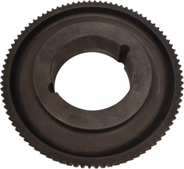 Continental ContiTech - 38 Tooth, 75" Inside x 95.17" Outside Diam, Synchronous Belt Drive Sprocket Timing Belt Pulley - 1.417" Belt Width, 8" Pitch Diam, Cast Iron, 1615TL Bushing - USA Tool & Supply