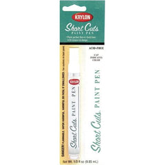 Krylon - 0.33 oz White Gloss Finish Paint Pen - Pen, Direct to Metal, 500 gL VOC Compliance - USA Tool & Supply