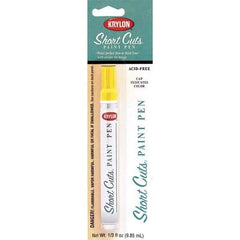 Krylon - 0.33 oz Sun Yellow Gloss Finish Paint Pen - Pen, Direct to Metal, 522 gL VOC Compliance - USA Tool & Supply