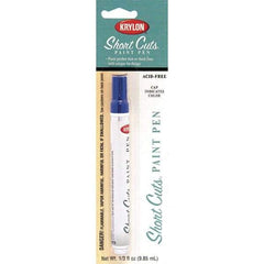 Krylon - 0.33 oz Ocean Blue Gloss Finish Paint Pen - Pen, Direct to Metal, 520 gL VOC Compliance - USA Tool & Supply