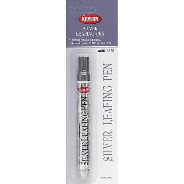 Krylon - 0.33 oz Silver Metallic Finish Paint Pen - Leafing, Direct to Metal, 875 gL VOC Compliance - USA Tool & Supply