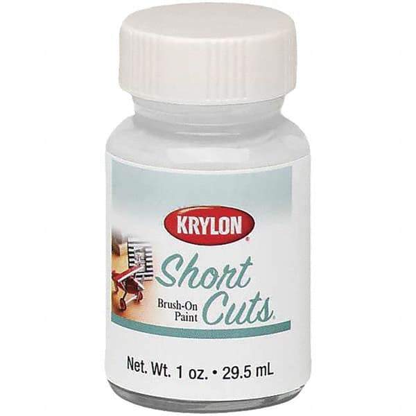 Krylon - 1 oz White Gloss Finish Paint - Brush-On, Direct to Metal, 763 gL VOC Compliance - USA Tool & Supply
