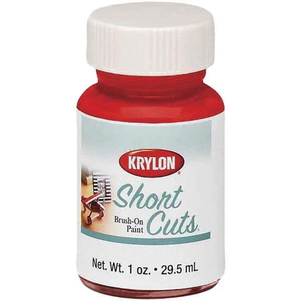 Krylon - 1 oz Red Pepper Gloss Finish Paint - Brush-On, Direct to Metal, 763 gL VOC Compliance - USA Tool & Supply