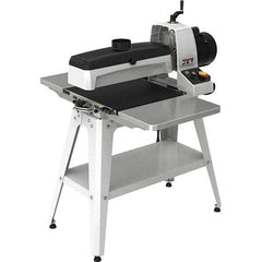 Jet - 5" Diam x 18" Long, Single Phase Floor Drum Sanding Machine - 1/32" Sanding Depth, 1/32 to 3" Thick x 32" Wide Workpiece - USA Tool & Supply