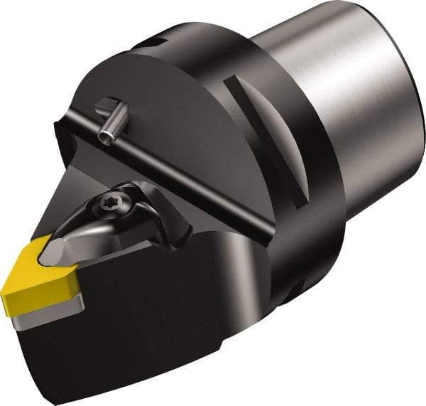 Sandvik Coromant - Neutral Cut, Size C8, DNMG 442 Insert Compatiblity, Modular Turning & Profiling Cutting Unit Head - 0.5mm Ctr to Cutting Edge, 80mm Head Length, Through Coolant, Series T-Max P - USA Tool & Supply