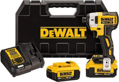 DeWALT - 20 Volt, 1/4" Drive, 20, 125, 152 Ft/Lb Torque, Cordless Impact Driver - 1000, 2800, 3250 RPM, 2 Lithium-Ion Batteries Included - USA Tool & Supply