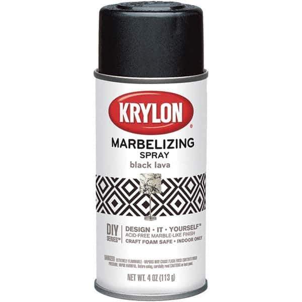 Krylon - Black Lava, Gloss, Craft Paint Spray Paint - 4 oz Container - USA Tool & Supply