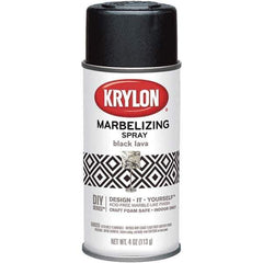 Krylon - Black Lava, Gloss, Craft Paint Spray Paint - 4 oz Container - USA Tool & Supply