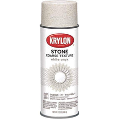 Krylon - White Onyx, Textured, Craft Paint Spray Paint - 12 oz Container - USA Tool & Supply
