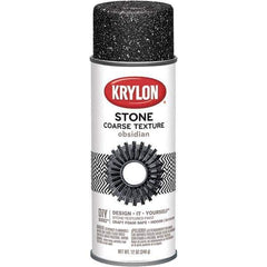 Krylon - Obsidian, Textured, Craft Paint Spray Paint - 12 oz Container - USA Tool & Supply