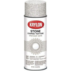 Krylon - Charcoal Sand, Textured, Craft Paint Spray Paint - 12 oz Container - USA Tool & Supply