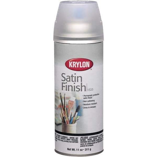 Krylon - Clear, Satin, Craft Paint Spray Paint - 11 oz Container - USA Tool & Supply