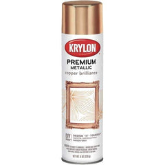 Krylon - Copper Brilliance (Color), Gloss, Metallic Spray Paint - 8 oz Container - USA Tool & Supply